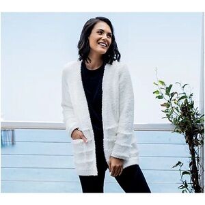 Barefoot Dreams CozyChic Boardwalk Cardigan- size  S
